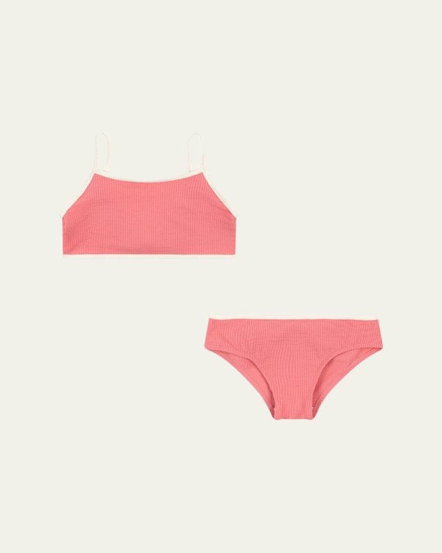 Girl's Bowie Ribbed Bikini, Size 4-10